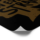 Power in jedem Strang-Afro-Strichaufkleber Poster (Ecke)