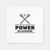 Power in Lacrosse Serviette (Vorderseite)