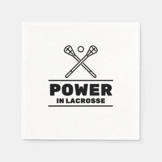 Power in Lacrosse Serviette