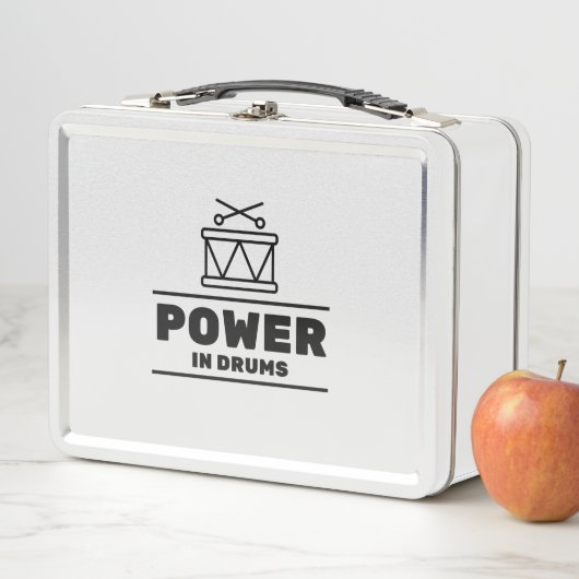 Power in Schlagzeug Metall Brotdose (Beispiel)