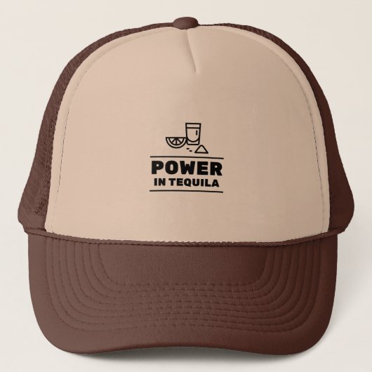 Power in tequila truckerkappe (Vorderseite)