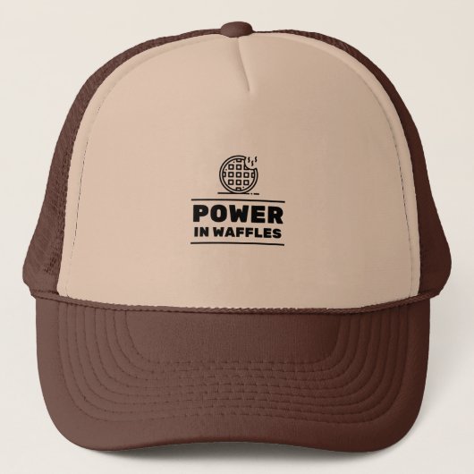Power in waffles truckerkappe (Vorderseite)