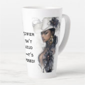 Power ist nicht laut, sondern posiert milchtasse (Rechte Ecke)