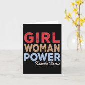 Power Kamala Harris Retro Vintag Karte (Gelbe Blume)