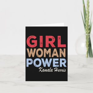 Power Kamala Harris Retro Vintag Karte