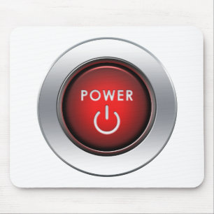 Power-Knopf Mousepad