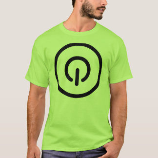 Power-Knopf-Spaß T-Shirt