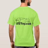 Power-Knopf-Spaß T-Shirt (Rückseite)