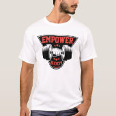 POWER KÖRPER, GYM-FITNESS FUNKTIONIERT AUSÜBEN FUN T-Shirt (Vorderseite)