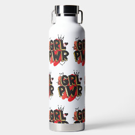 Power, Kronen und Herz Trinkflasche