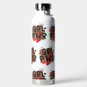 Power, Kronen und Herz Trinkflasche (links)