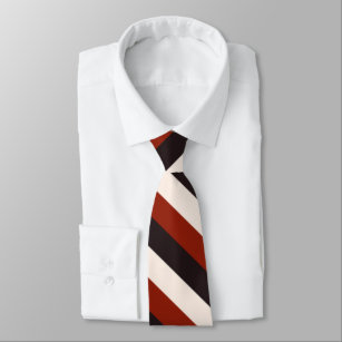 Power-lässiger roter Schwarz-weißer Streifen Krawatte