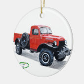 Power-Lastwagen-LKW Keramik Ornament (Links)