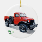 Power-Lastwagen-LKW Keramik Ornament (Hinten)