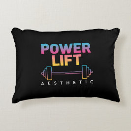 Power Lift Aesthetic Barbell Gradient Gym Tee Dekokissen