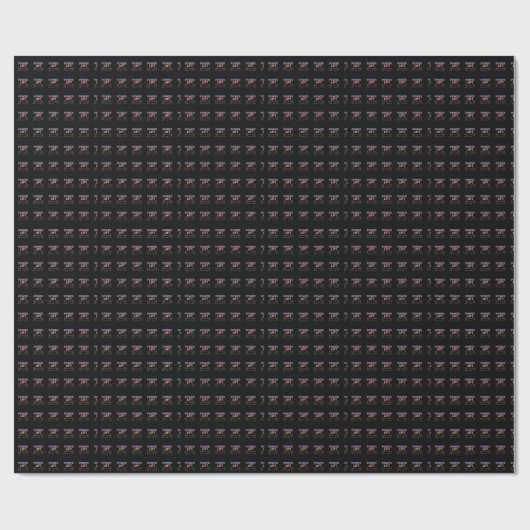 Power Lift Aesthetic Barbell Gradient Gym Tee Geschenkpapier (Flach)