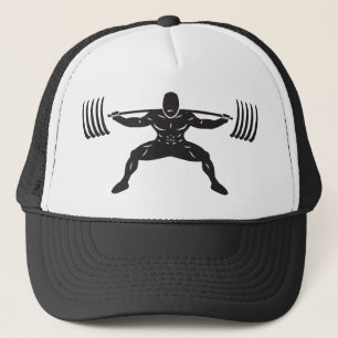 "POWER LIFTING" Sumo Power Squat Illustration Truckerkappe