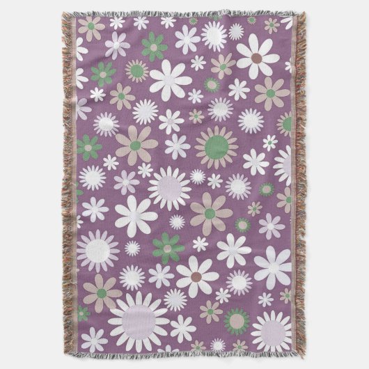 Power lila Blume Decke (Vorderseite Vertikal)