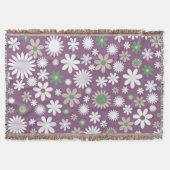 Power lila Blume Decke (Vorderseite)