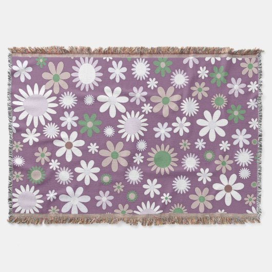 Power lila Blume Decke (Vorderseite)
