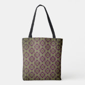 Power lila Blume Tasche (Rückseite)