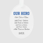 Power Line Electric Lineman - Bewertung Ornament (Rückseite)