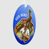 Power Line Electric Lineman - Bewertung Ornament (Vorderseite)