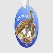 Power Line Electric Lineman - Bewertung Ornament (Vorderseite)