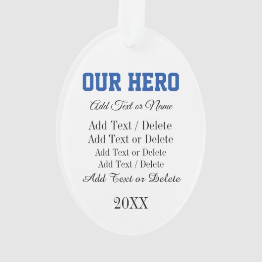 Power Line Lineman - Bewertung Ornament (Rückseite)