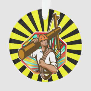 Power Line Lineman - Bewertung Ornament