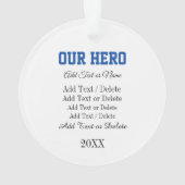 Power Line Lineman - Bewertung Ornament (Rückseite)