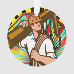 Power Line Lineman - Bewertung Ornament