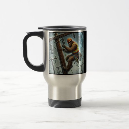 Power Lineman Bigfoot - Storm Ops COFFEE TASSE (Links)