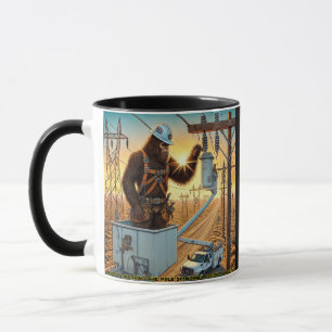 Power Lineman Bigfoot - Storm Ops COFFEE TASSE