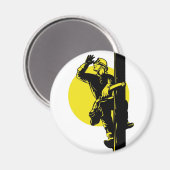 Power Lineman Electrician Electrician Electric Wor Magnet (Vorderseite/Rückseite)
