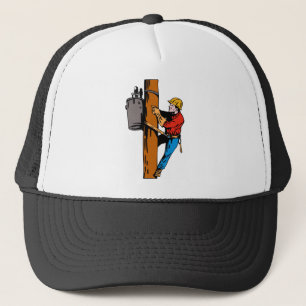Power Lineman Electrician Electrician Electric Wor Truckerkappe