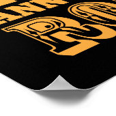 Power Lineman Elektriker Repräsident Vintage-Plaka Poster (Ecke)