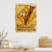 Power Lineman Elektriker Repräsident Vintage-Plaka Poster (Küche)
