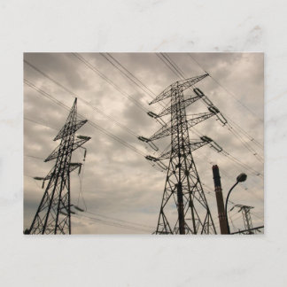 Power Lines Postkarte