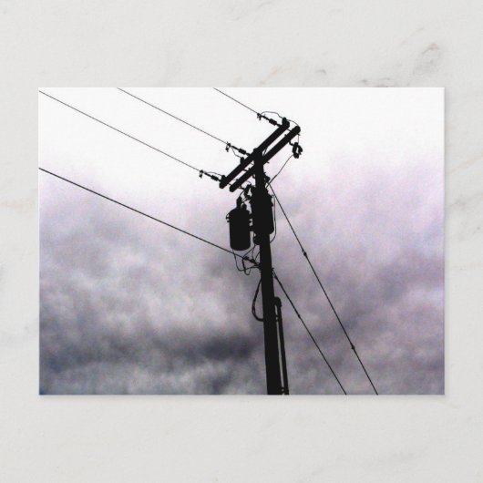 Power Lines Postkarte (Vorderseite)