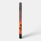 Power Lines Sunset Silhouette Samsung Handy Fall Galaxy Hülle (Linke Seite)