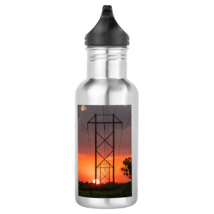 Power Lines Sunset Silhouette Stainless Steel Wate Edelstahlflasche