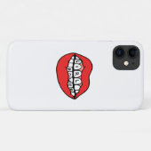 Power-Lippen Case-Mate iPhone Hülle (Rückseite (Horizontal))