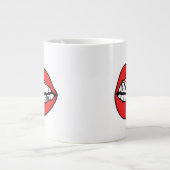 Power-Lippen Jumbo-Tasse (Vorderseite)