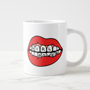Power-Lippen Jumbo-Tasse