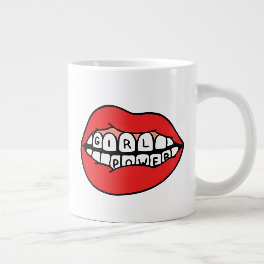 Power-Lippen Jumbo-Tasse (Rechts)