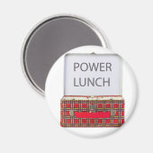 POWER LUNCH ...BOX DESIGN MAGNET (Vorderseite/Rückseite)