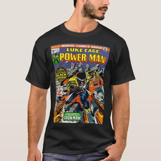 Power Man Comic T-Shirt (Vorderseite)