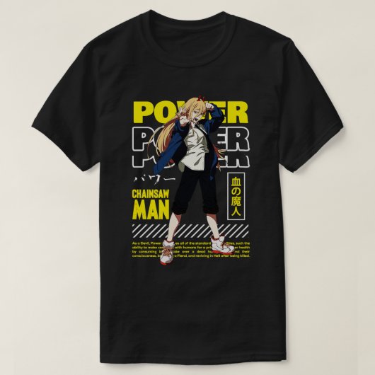 Power Man Streetwear T-Shirt (Design vorne)