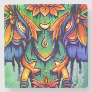 POWER Mandala-Fliese Steinuntersetzer